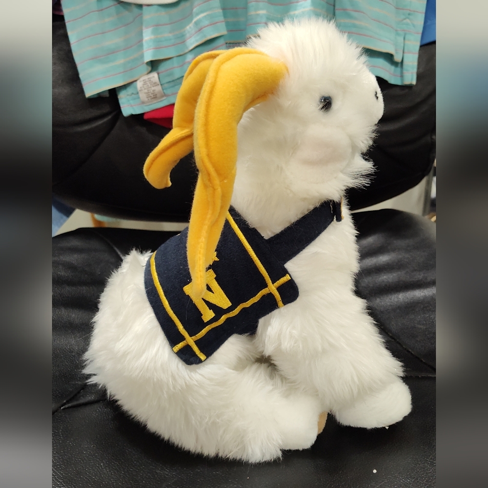 United States Naval Academy USNA Navy Midshipmen Bill the Goat Mascot Plush 1994 - Picture 4 of 8